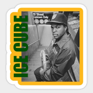 Ice Cube - New Retro Aesthetic Fan Art Sticker